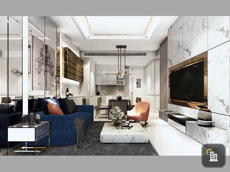 Urgent ++ for rent, Condo Q Sukhumvit, 2 bedrooms, 17th floor, elegant decoration, fully furnished, close to BTS, do not miss it.