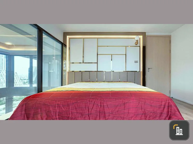 Condo for sale, The Lofts Silom, 2 bedrooms, 1 bathroom, built-in, high floor, good view, do not miss.