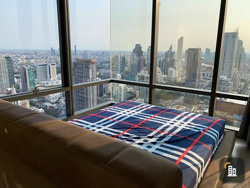 Condo for rent/sale, Ashton Silom, beautiful room, high floor, superb view, fully furnished. Units per floor, less private, hurry up.