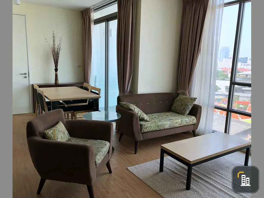 Condo for rent / sale, Siamese Surawong, very beautiful room, good view, wide, not uncomfortable, fully furnished, with a washing machine. Easy to travel location, book now