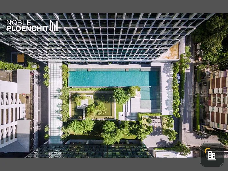 Condo Noble Ploenjit for sale, 2 bedrooms, 2 bathrooms, high floor, beautiful view, good location, don't miss !!