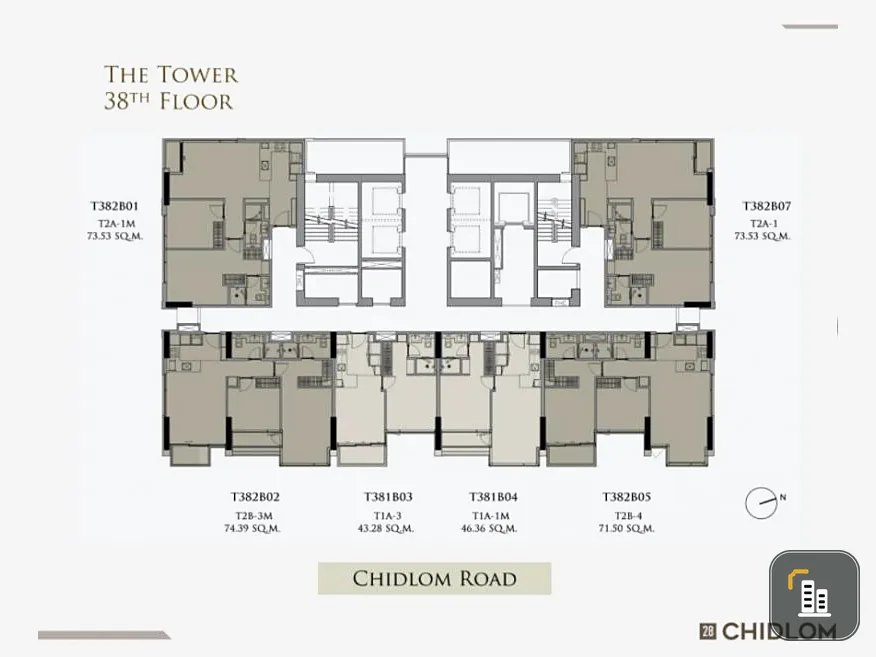 Condo sales down 28 Chidlom, beautiful plan, prime location, close to the mall, close to BTS, only 200 meters Very suitable for investment, do not miss it.