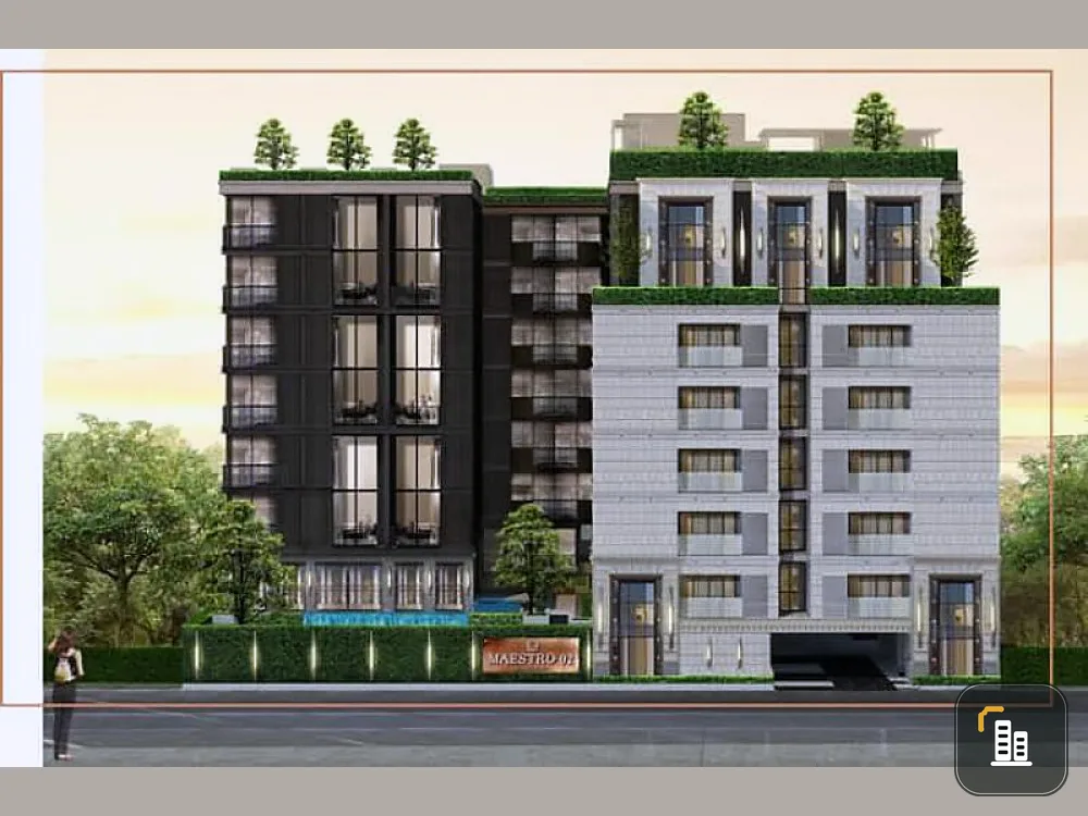 For rent / urgent sale, Maestro 02 Ruamrudee Condo, beautiful room, full furniture. The quality location is extremely pleasant. Pets can reserve immediately.