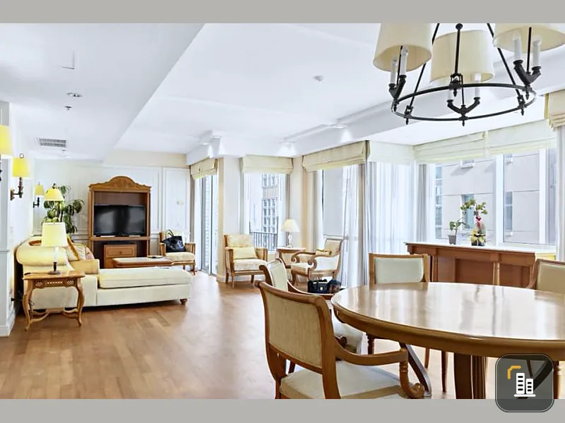 Condo for rent in Langsuan Ville, beautiful room, lots of space Nice decoration, city view, fully furnished, very good location, suitable for investment, do not miss.