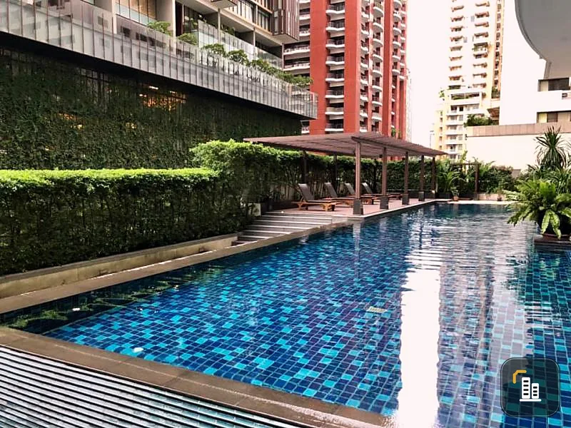 Condo for rent, The Rajdamri, size 112 sq.m., 14th floor, garden view, convenient to travel first come first served