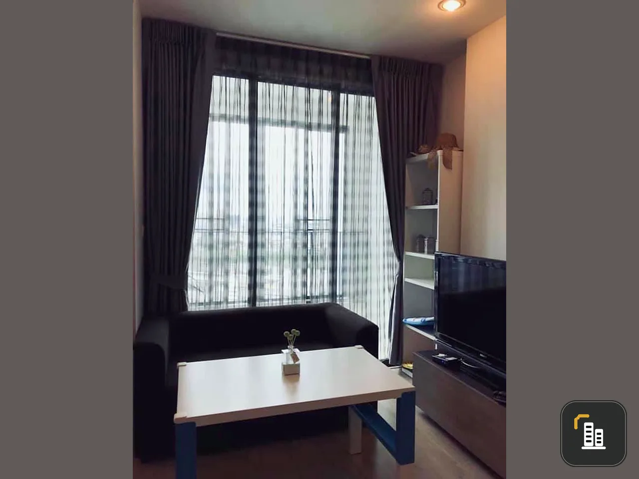 1 bed 34 sq m. Shop 24 for rent, Ideo Q Chula , beautiful city view.