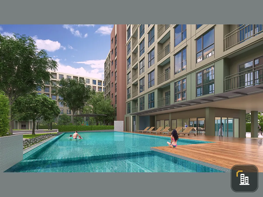 Condo for sale Lumpini Place Bangna Km.3, convenient transportation, easy to find things to eat, do not miss !!