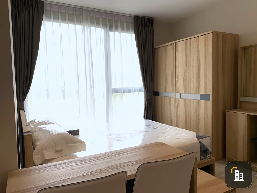 Condo for rent, Ideo Mobi Sukhumvit East Point, the room is not hot, private, shady, do not wait.