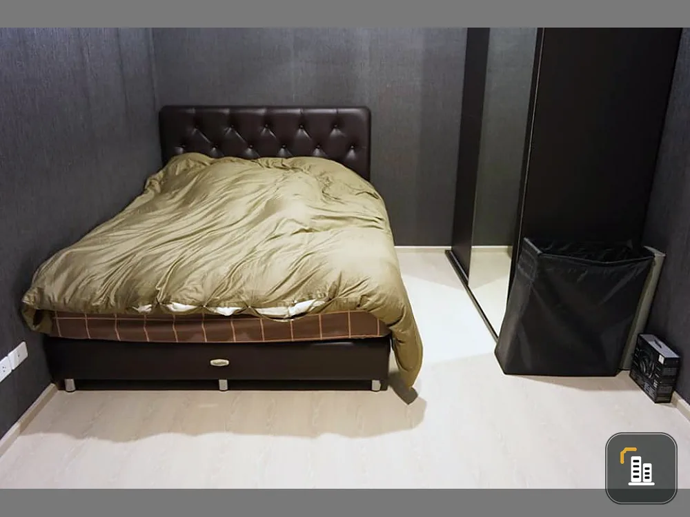 Urgent for rent !! Ideo Sukhumvit 115 Condo, fully furnished Dark style decoration, gold location, don't miss it !!