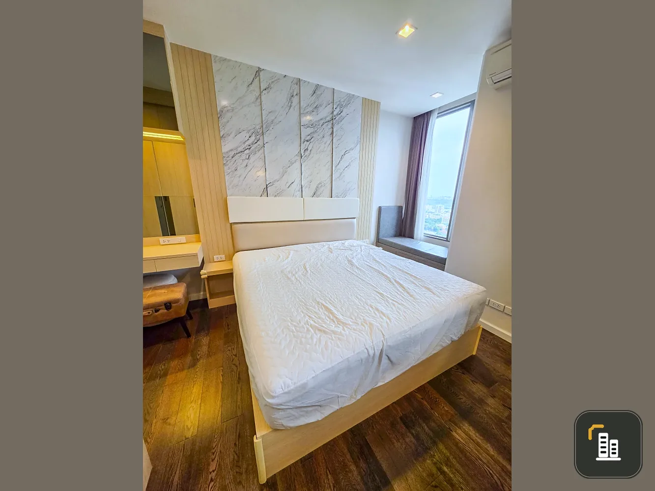 Condo for rent, Nara Nine, high floor, beautiful view, fully furnished. Hurry and grab it.