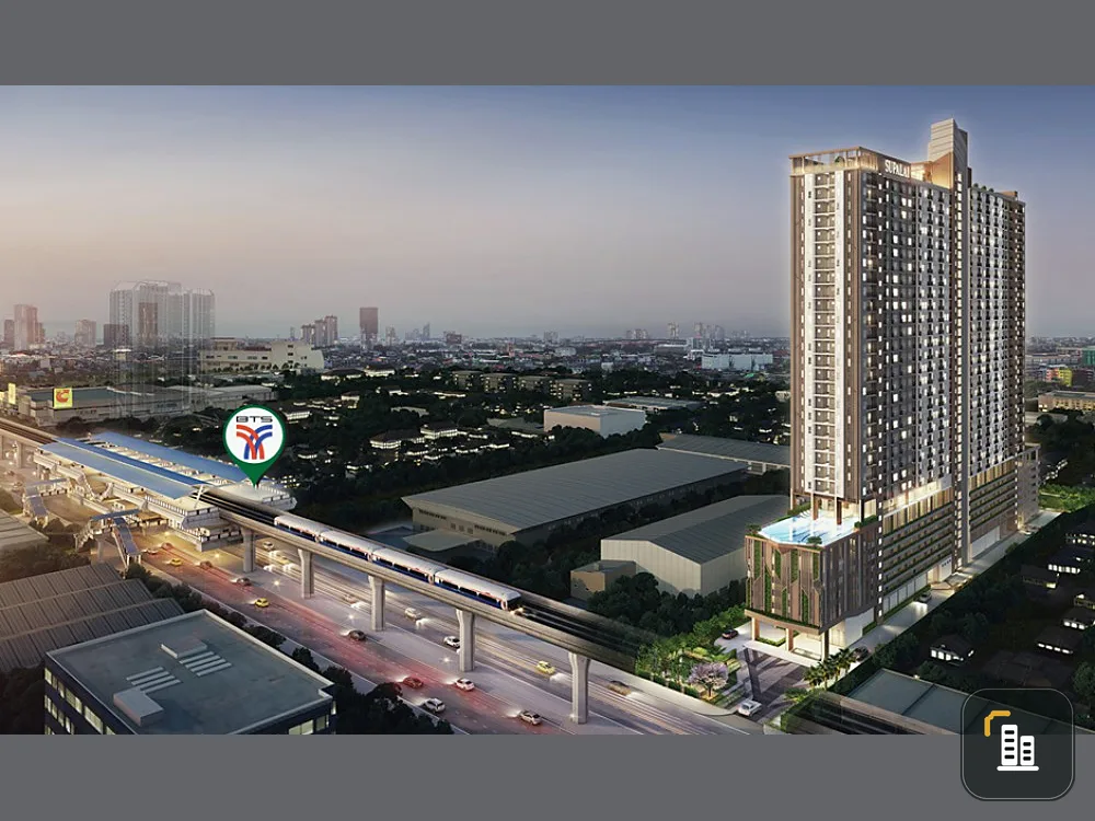 Sell down quick !! Supalai Veranda Condo, Sukhumvit 117, fully furnished, good location, city view, book now !!