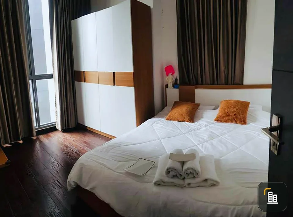 IDEO Q Phayathai For Sell, fully furnished and electrical appliances, high floor, pool view, lots of usable space, hurry to reserve.