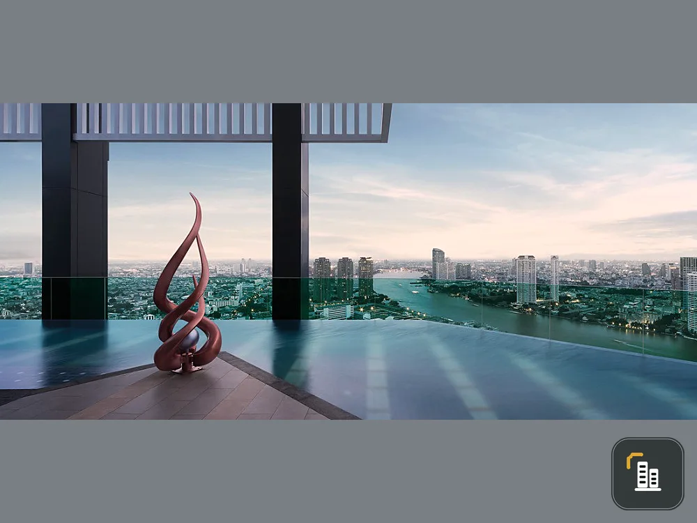Condo for sale at Rhythm Sathorn, beautiful room, beautiful view, fully furnished, can't miss it.