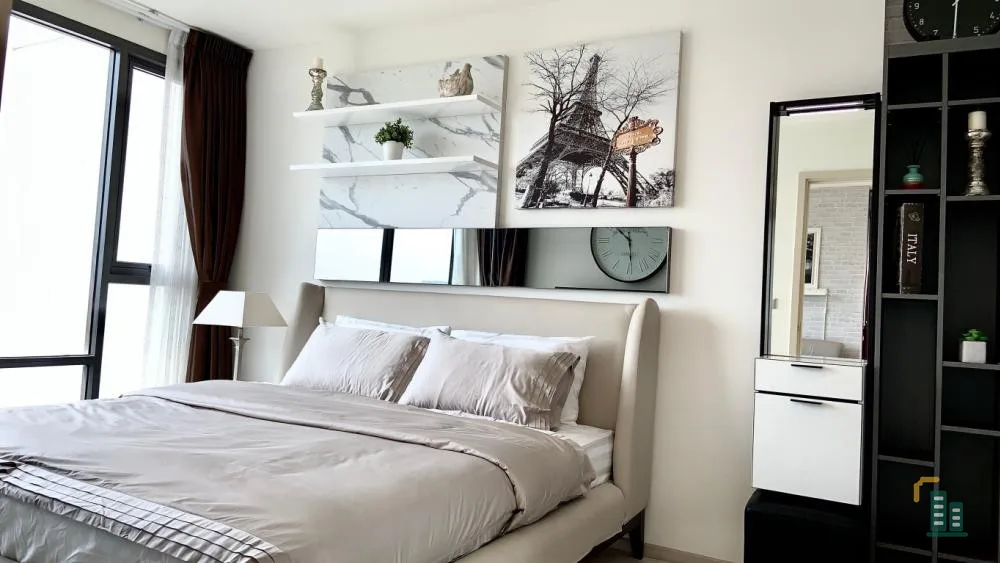 Condo for rent, Rhythm Sukhumvit 42, beautiful room, ready to move in, garden view, 10th floor, don't wait !!