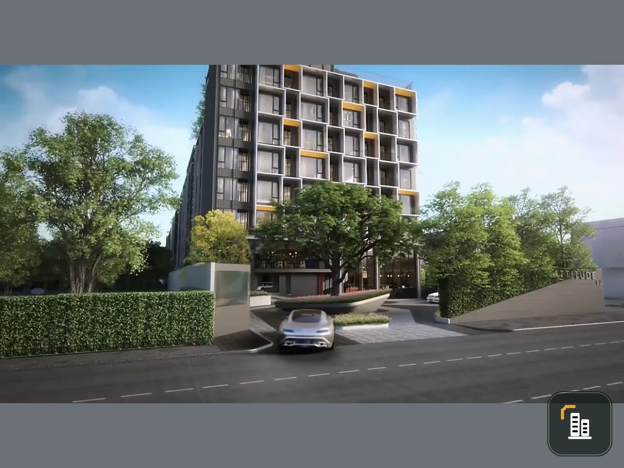 Condo for sale, down payment Attitude BU, near Bangkok University, walking distance to study a little, very convenient, not blocking the view