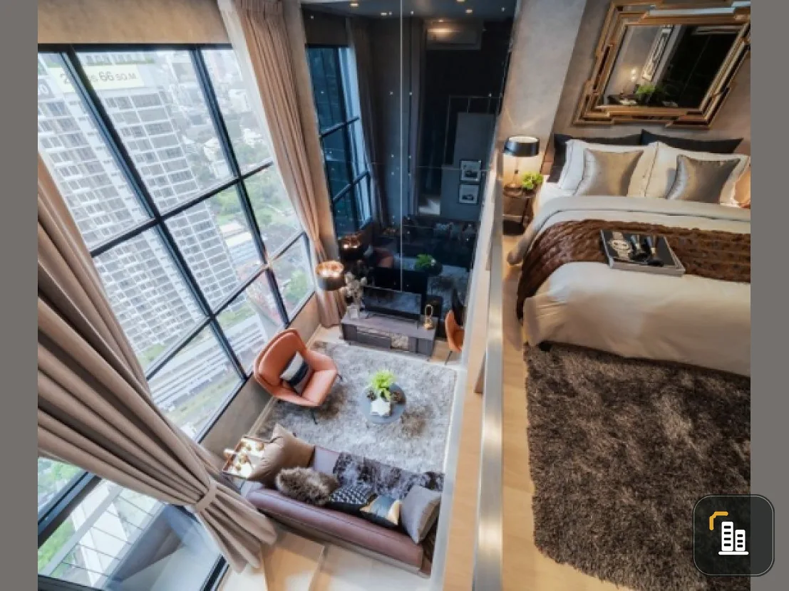 Condo for sale Knightsbridge Prime Sathorn, good view, full furniture. Near the shopping center, don't miss it !!