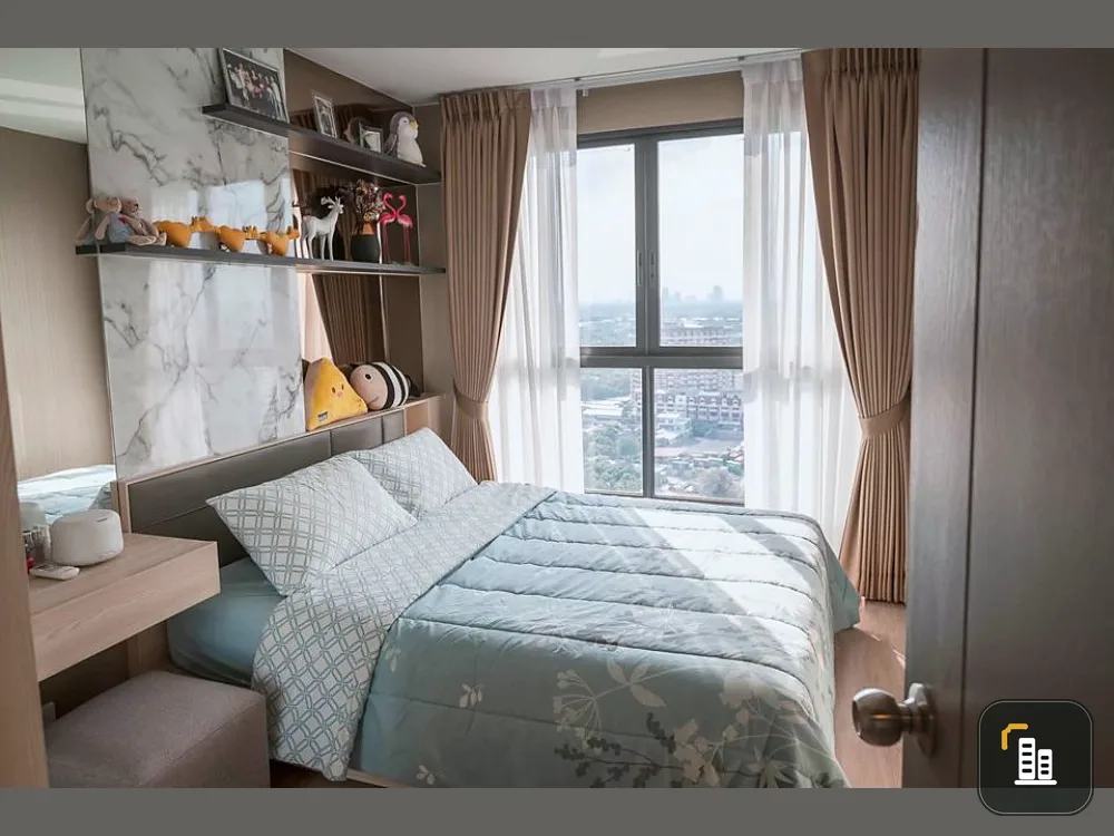 Condo for rent, Ideo O2, overlooking Chao Phraya River, beautiful scenery, ready to move in, can't miss !!
