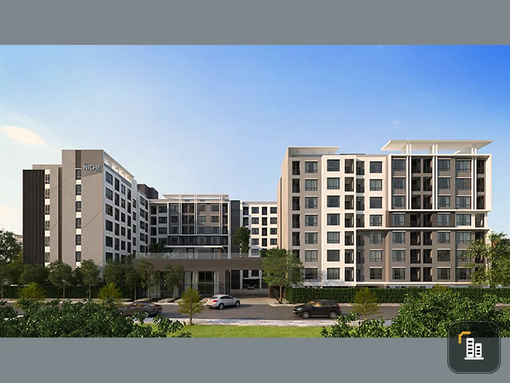 Sell The Nice Mono Bangna, corner room, 8th floor, fully furnished, ready to move in, don't miss !!