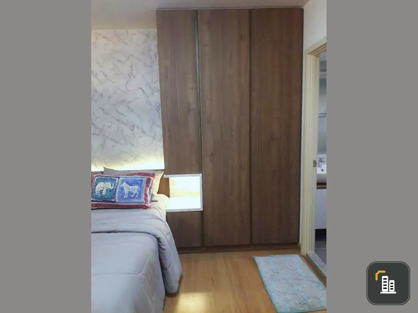 For rent Supalai City Resort Chaengwattana, fully furnished built-in room complete electrical appliances It's over in this room.