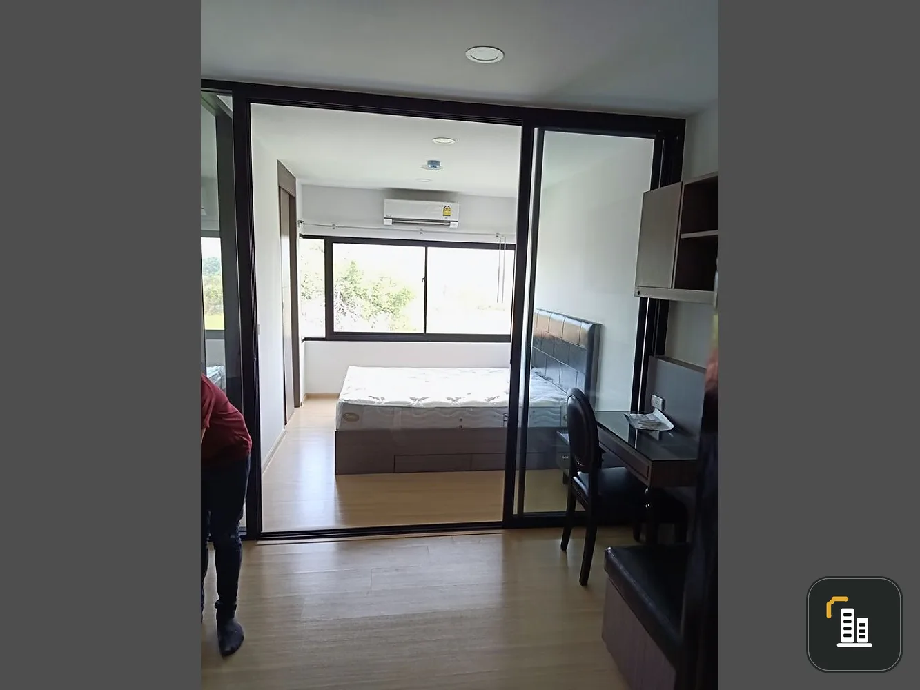 Urgent for rent !! Weir 7 Condo, Bangna by Apasiri, corner room, good location, full of electrical appliances, don't miss !!