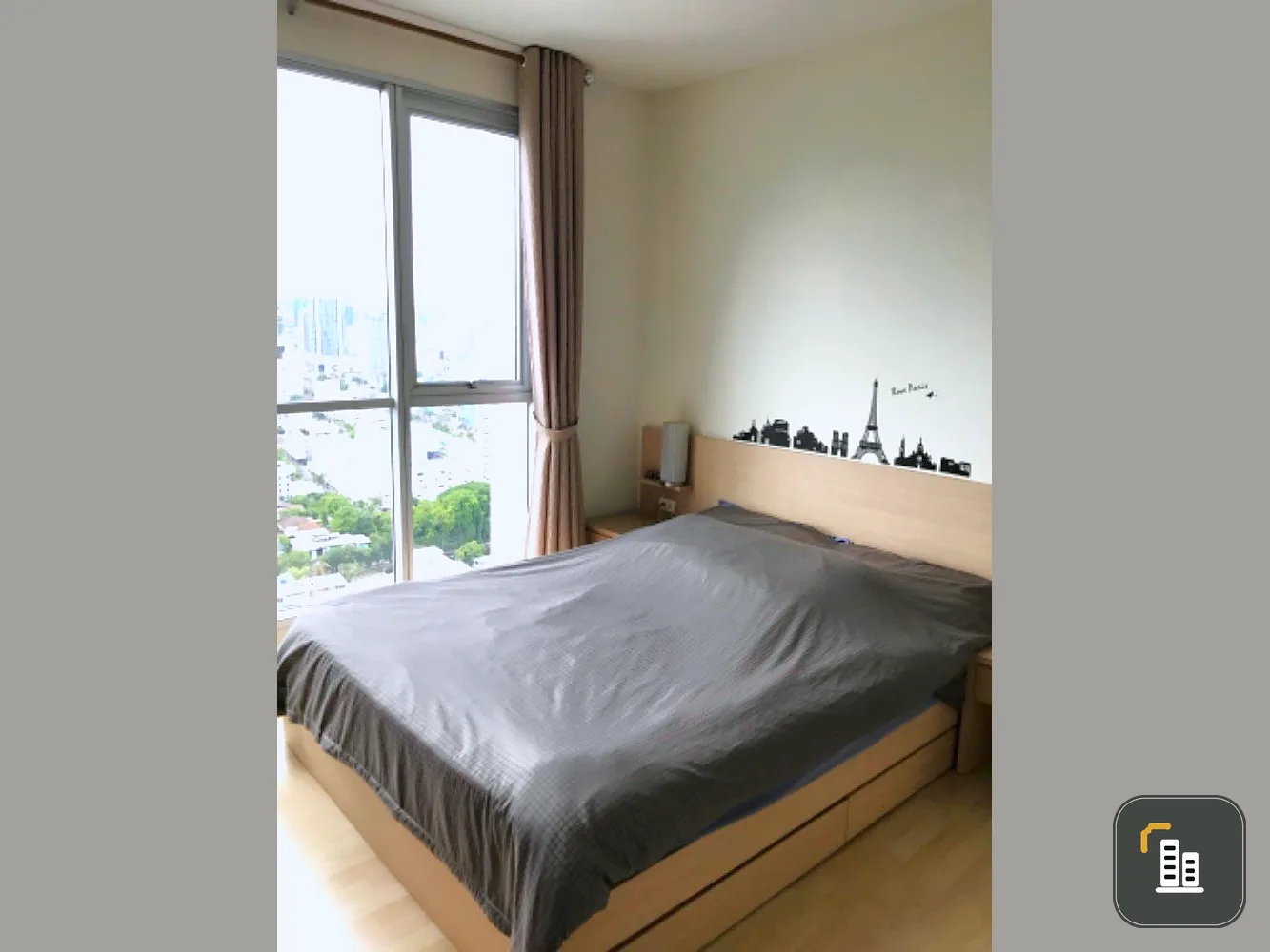 Condo for sale, Rhythm Ratchada, beautiful room, high floor, beautiful view, pool-garden view, fully furnished, ready to move in. Don't miss it !!