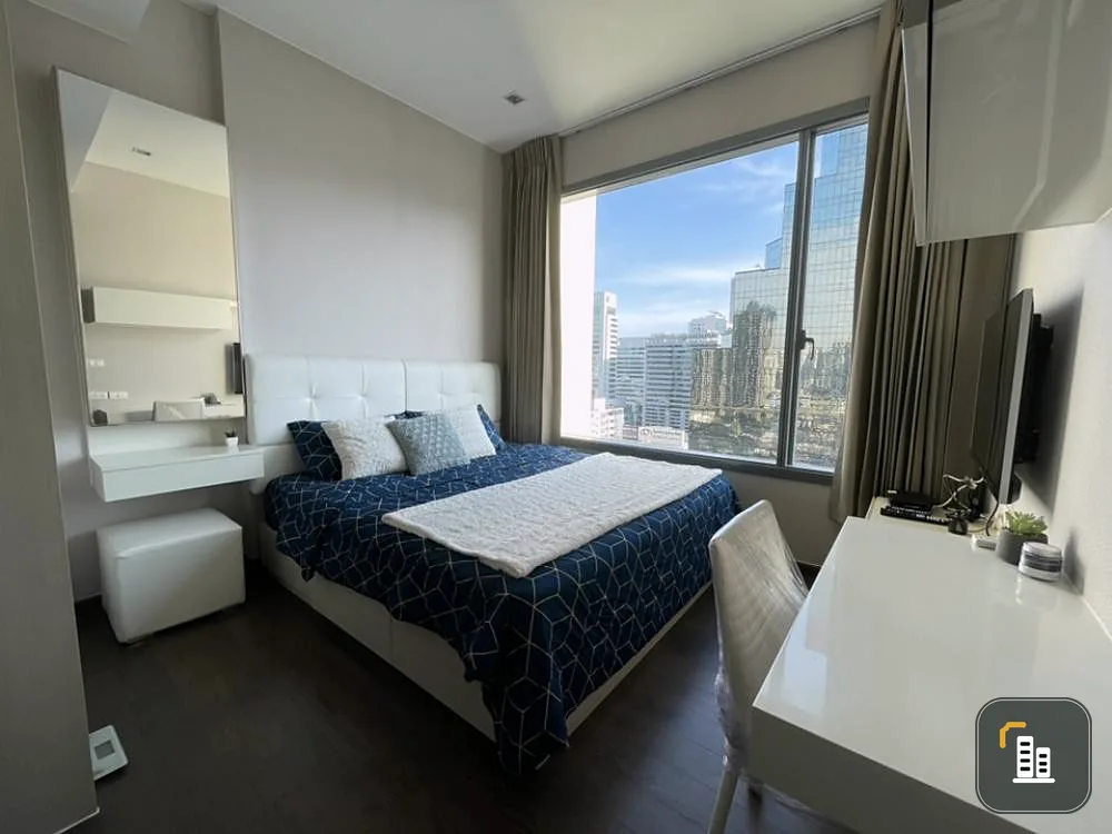 Condo for rent/sale, Q Asoke, well-decorated room in modern contemporary style, fully furnished, it has to be this room.