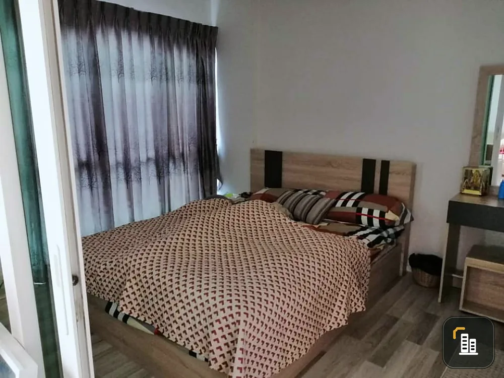 For rent, The Key Chaengwattana, this room has a great view, 1 bedroom, fully furnished, don't wait, book now. Hurry up.