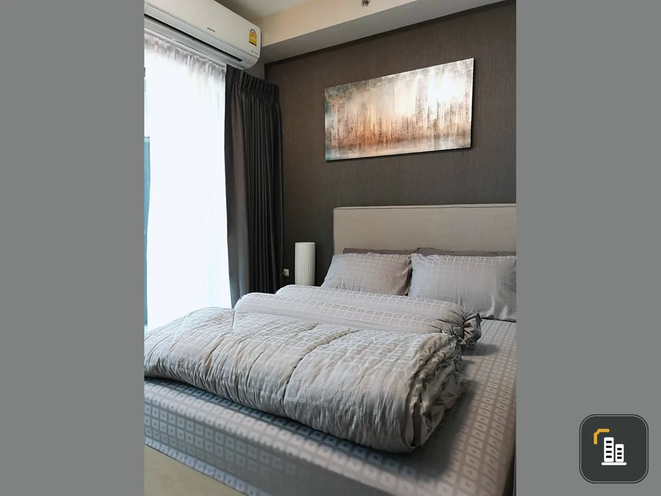 For rent Chapter One Eco Ratchada-Huaykwang, studio room, fully furnished, electrical appliances end in one room