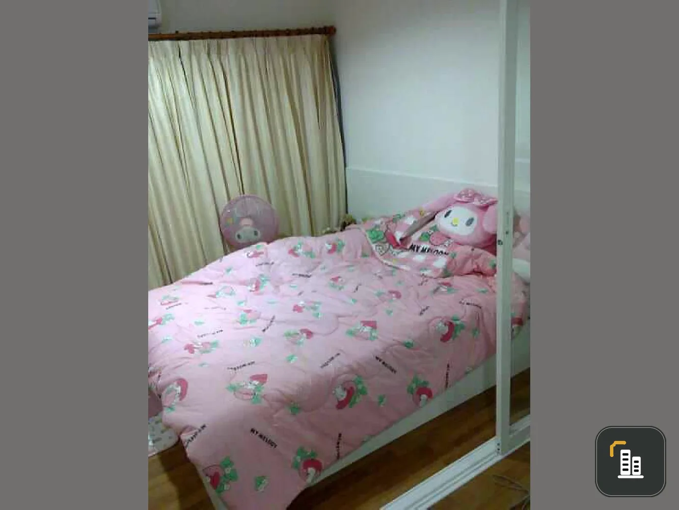Condo for rent Grene Sutthisan, 1 bedroom, cute decoration, size 35 sq m., great view, good atmosphere, friendly price.