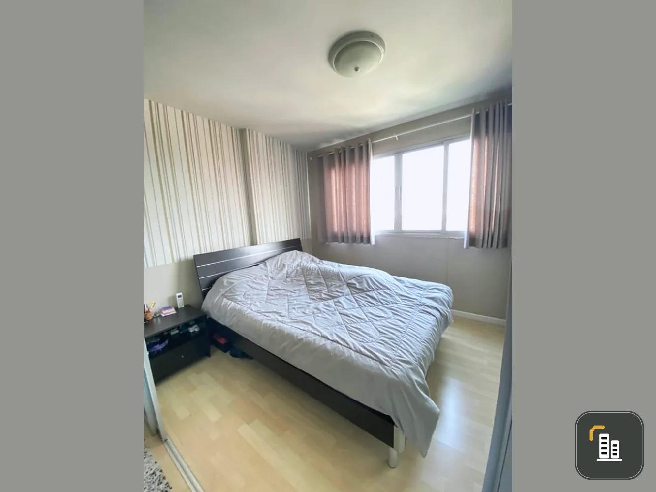 Selling D Condo Ramintra, fully furnished, size 30 sq.m., 7th floor, pool view, don't miss it.