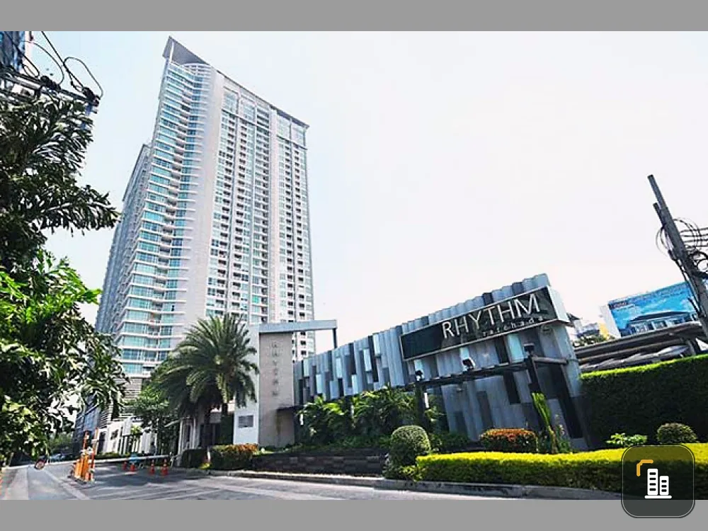 Condo for rent, Rhythm Ratchada, garden side, city view, east side, don't miss it