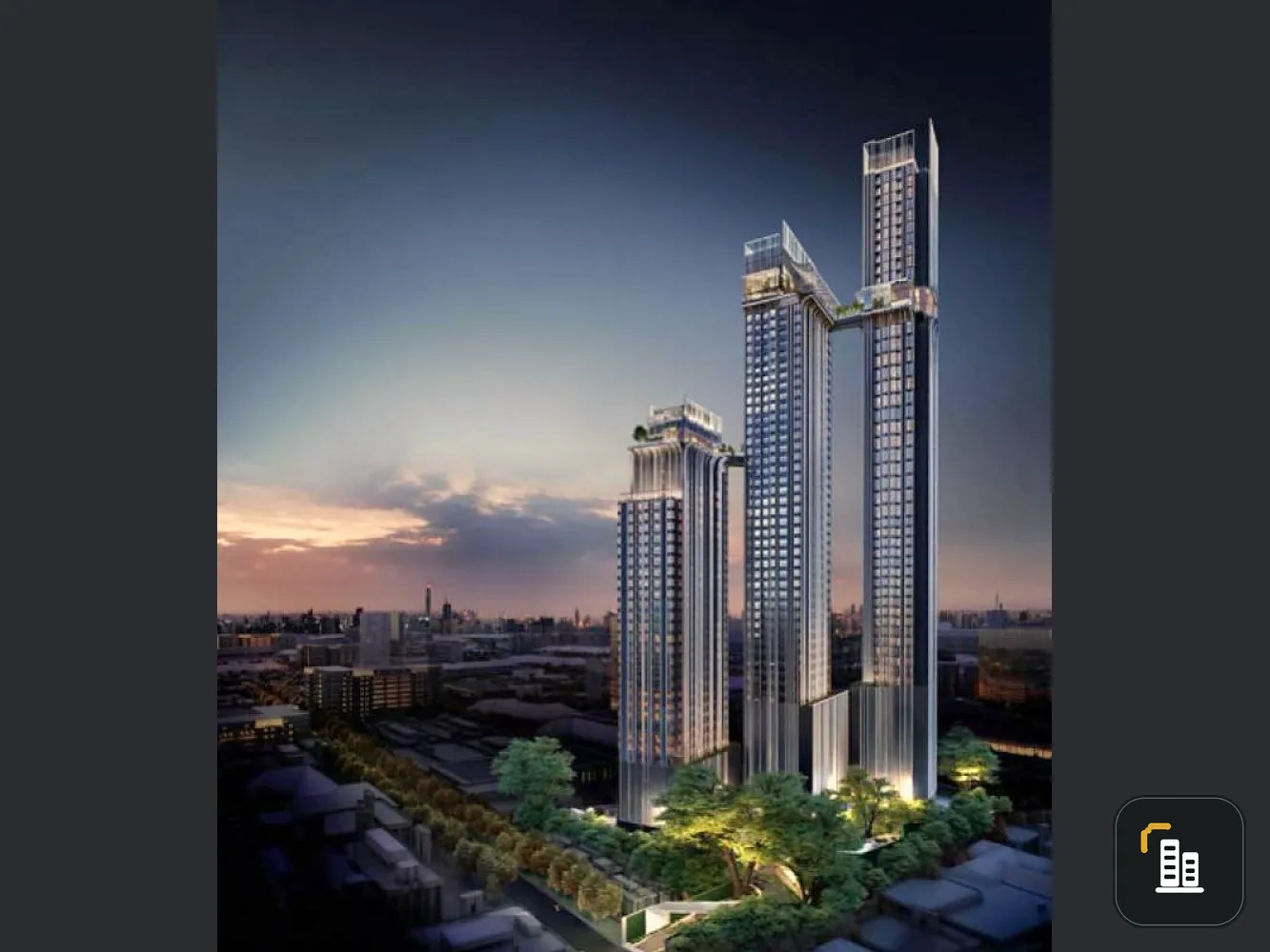 Sale down payment urgently!! Condo Park Origin Thonglor, city view, near BTS, book now!!