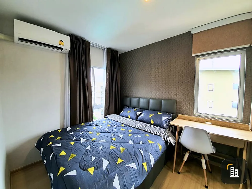 Plum Condo Rangsit Alive Phase 2 for rent, 2 bedrooms, 2 bathrooms, Building A, 8th floor, full pool view. If interested, hurry to reserve.