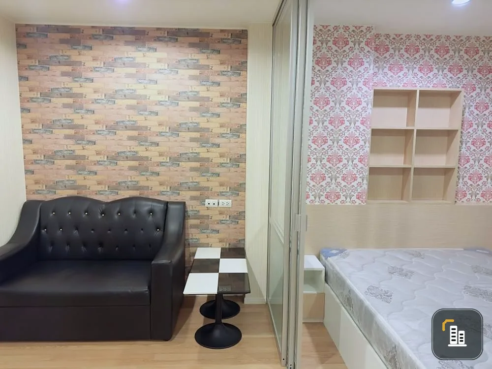 For sale, for rent!! Condo Lumpini Ville Ramkhamhaeng 60/2, 15th floor, Building C, beautiful room, good location, convenient travel, book now!!