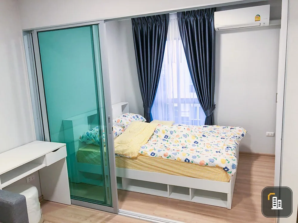 For rent Plum Condo Mix Chaengwattana, very beautiful room, plus a corner room Anyone who misses this room will be very sorry.