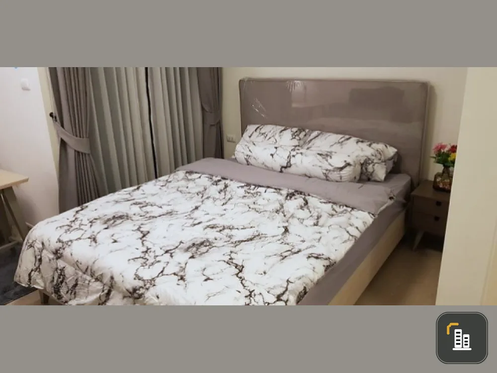 Chapter One Eco Ratchada-Huaikhwang Condo for rent, studio room, beautiful decoration, high floor, great view, very cheap price