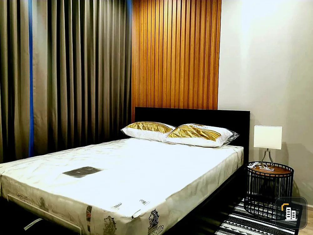 Ideo Mobi Asoke for rent, very beautiful room, great view, super soft sofa, book now, don't miss this room.