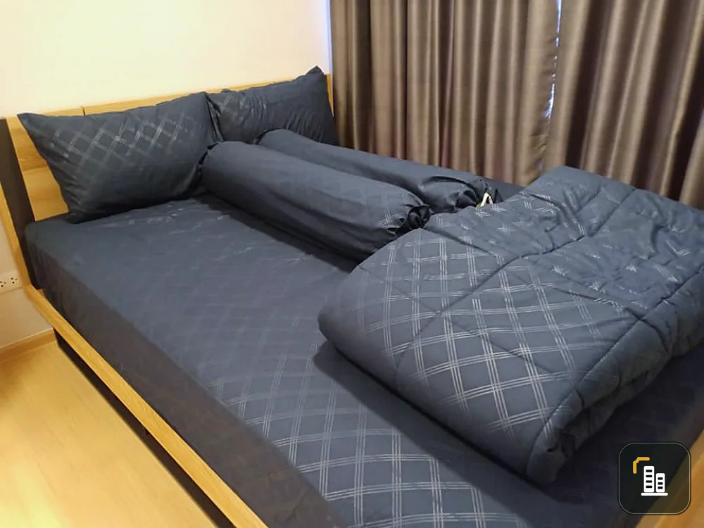 For rent Plum Condo Rangsit Alive 2 rooms are very nice. Have a chilling sleep, look at the pool view, cool, satisfied, do not book, regret instead