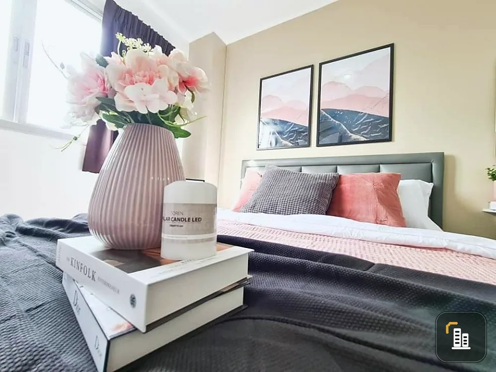 Condo for sale, Lumpini Condo Town, Ramintra-Nawamin, 5th floor, fully furnished, ready to move in, convenient transportation, hurry to reserve