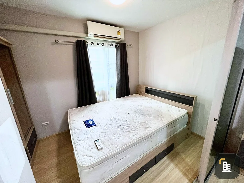 For rent, Plum Condo Chaengwattana Station, corner room, 1 bedroom, fully furnished, great price, must be this room, don't miss it.