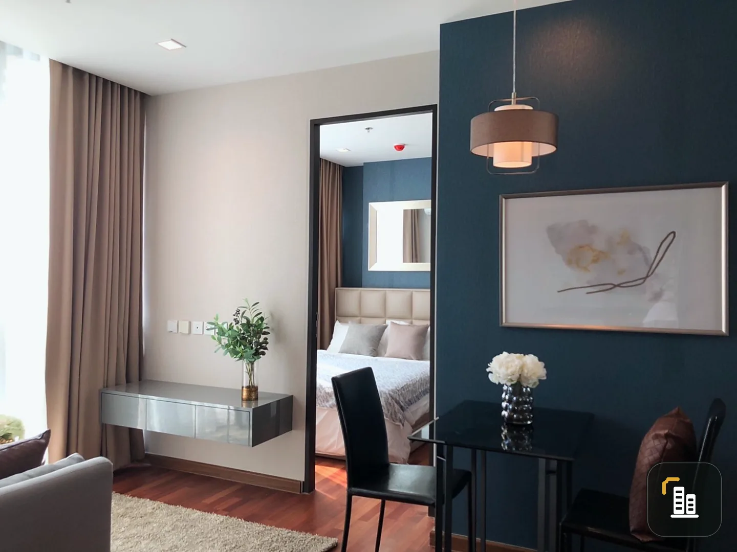 **For Rent Wish Signature Midtown Siam** Very beautiful, go to this room, big mirror Nice view, no block view.