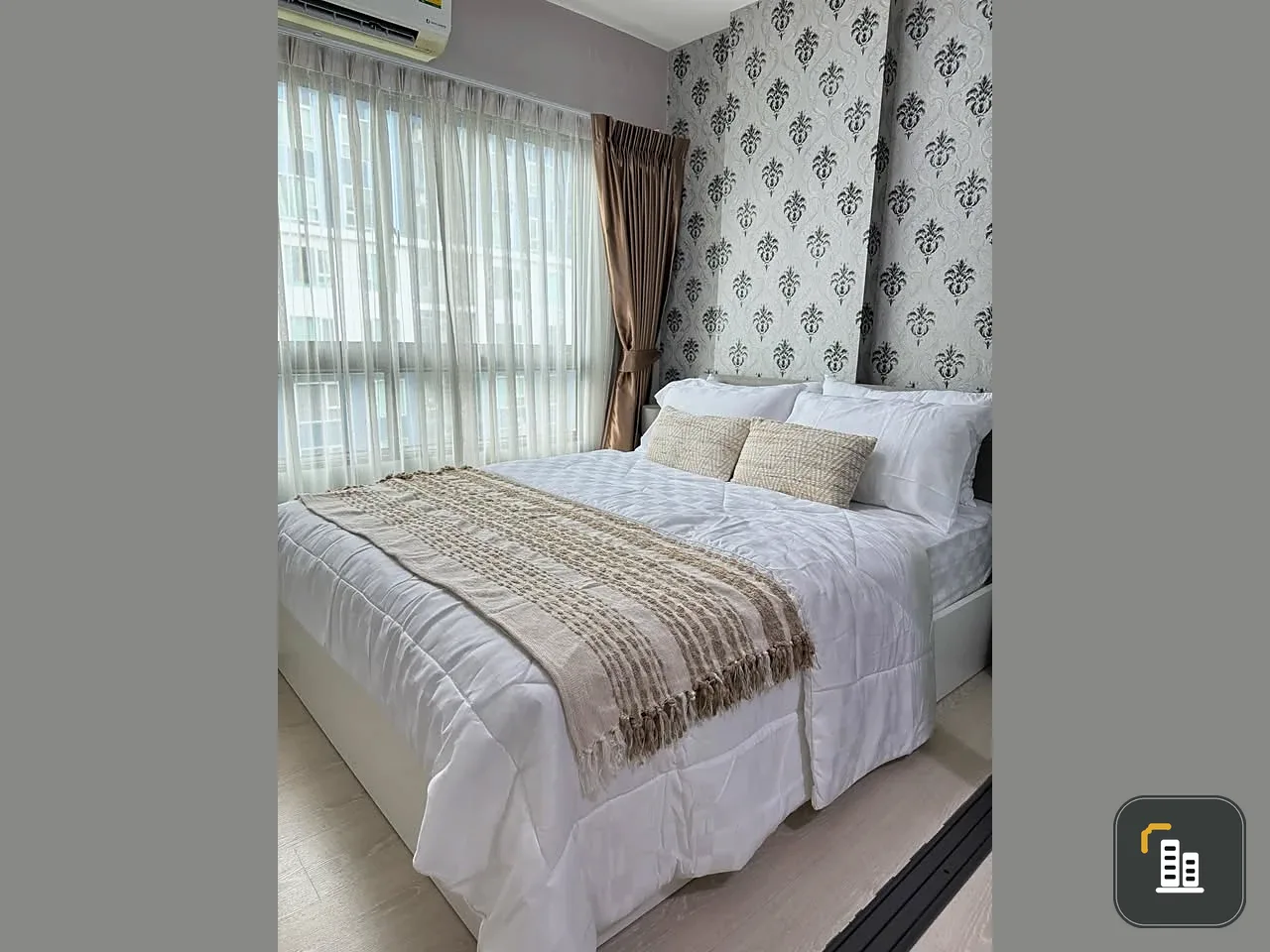 Condo for sale, Grene Don Mueang-Songprapha, 5th floor, beautiful room, fully furnished, very livable, buy now, great value