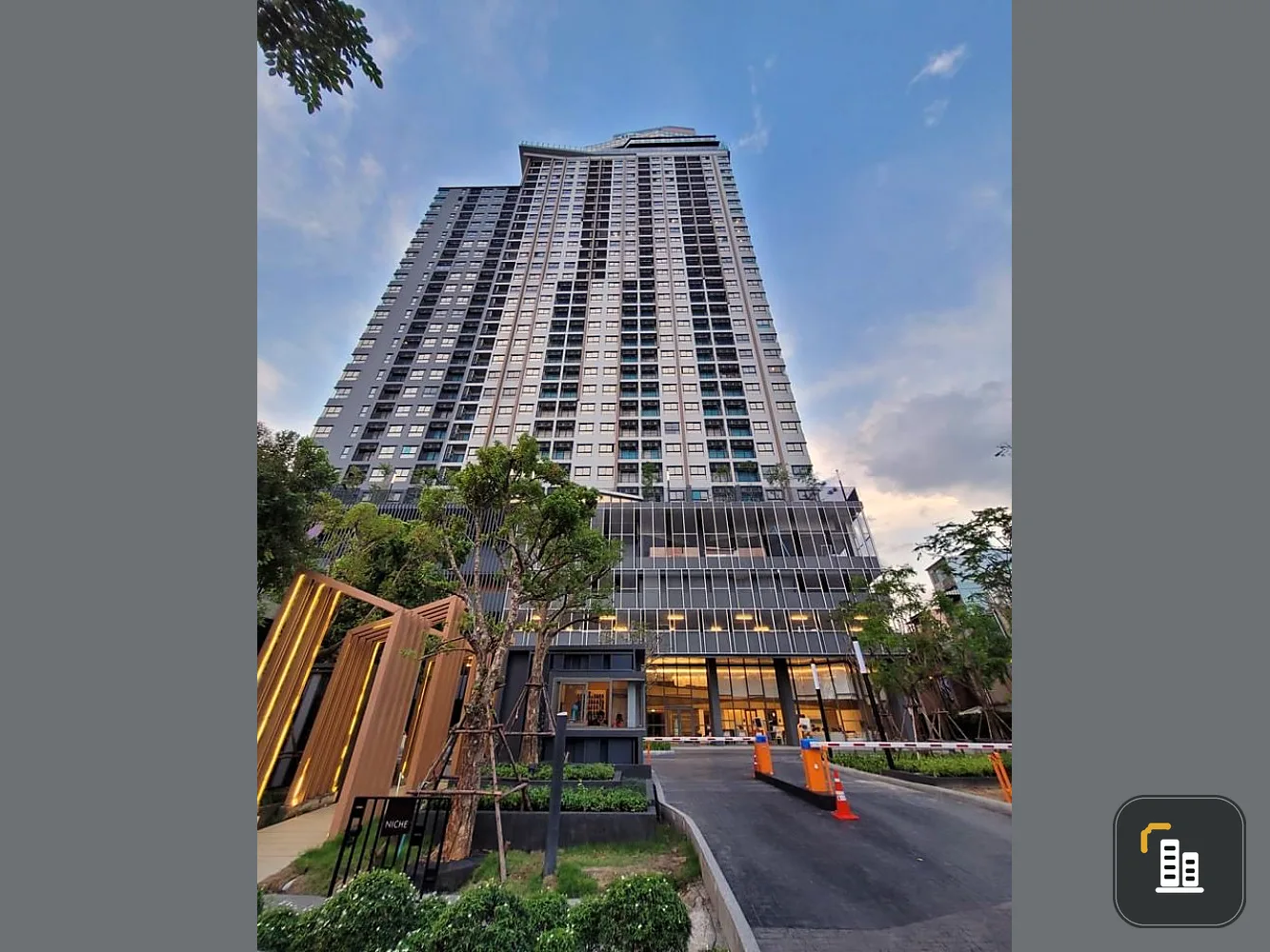 Condo for sale, Niche Mono Charoennakorn, 25th floor, beautiful river curve view, 2 bedrooms, ready to move in. Don't miss it!!