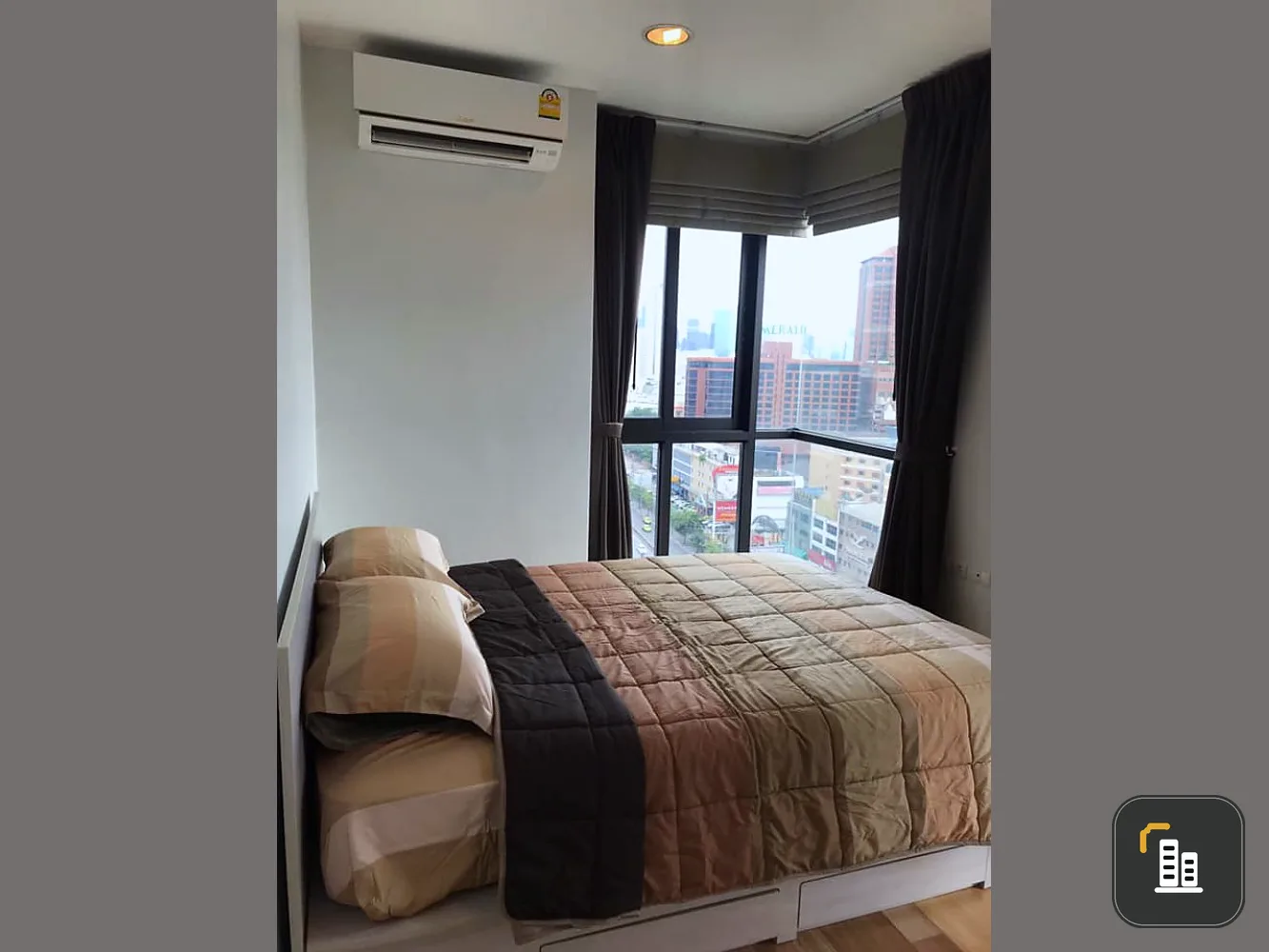 Condo for rent at Ideo Ratchada-Huay Kwang, 1 bedroom, 1 bathroom, 16th floor, edge room, rent 13,000 baht, book quickly.