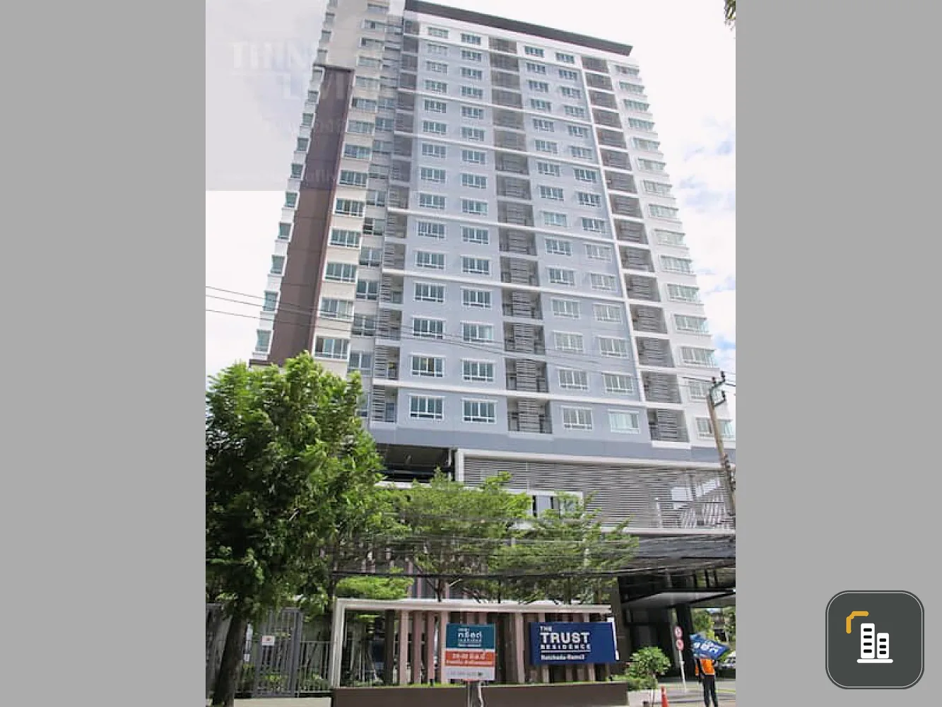 Condo for sale, The Trust Residence, Ratchada-Rama 3, corner room, decorated, ready to move in. Hurry up.