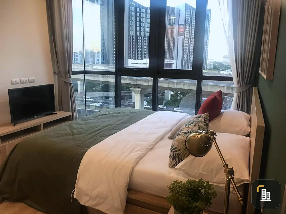 Condo for sale, The Base Garden-Rama 9, corner room, fully furnished, don't miss it
