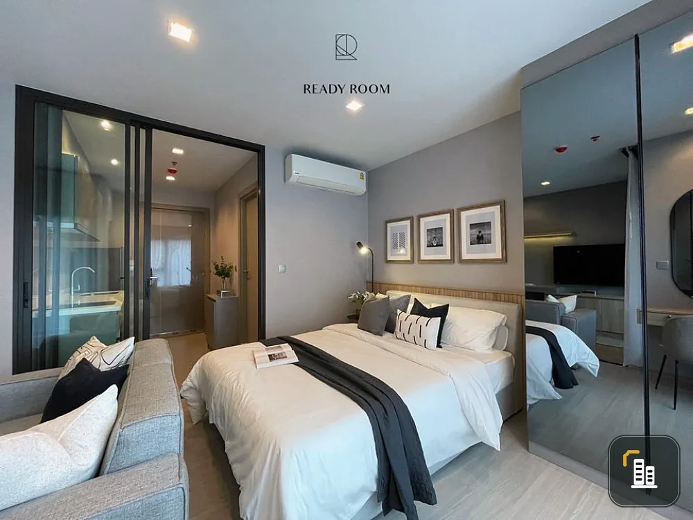 For sale, for rent, Life Asoke-Rama 9, new room, fully furnished, separate kitchen, don't miss this room.