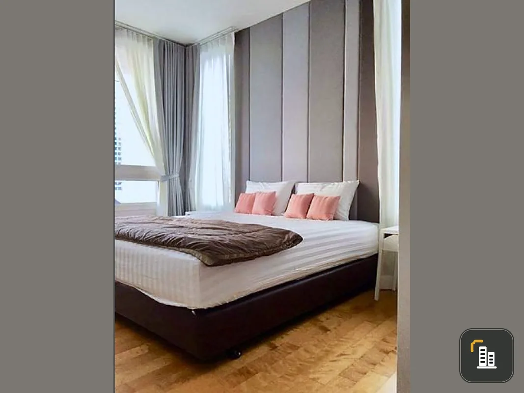 For rent Villa Ratchathewi, 9th floor, fully furnished, ready to move in, next to BTS Ratchathewi. Hurry up, the room is very beautiful.