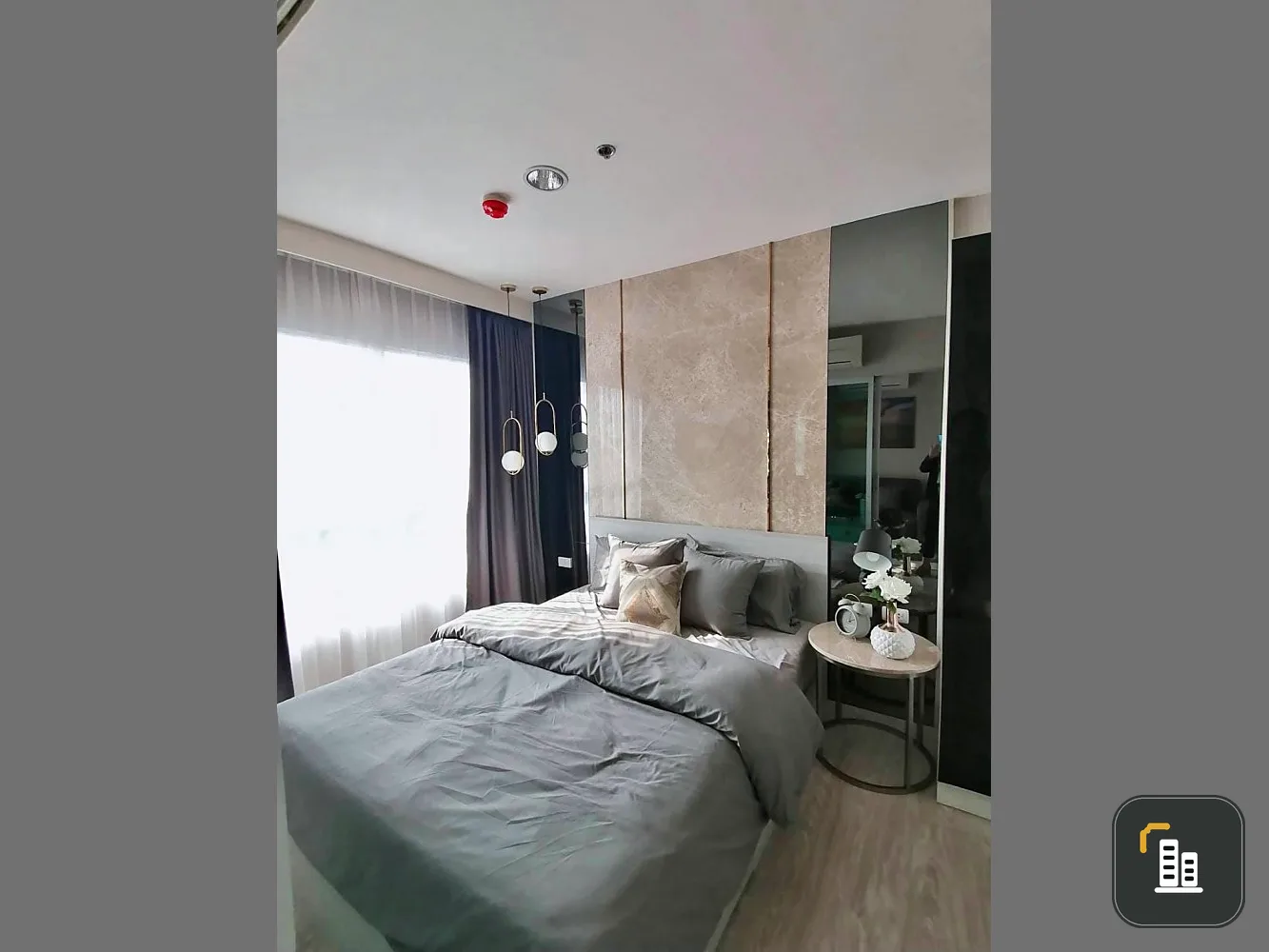 For rent, Aspire Ngamwongwan, the most beautiful room, the best view, the interior is full I need this room Don't miss it
