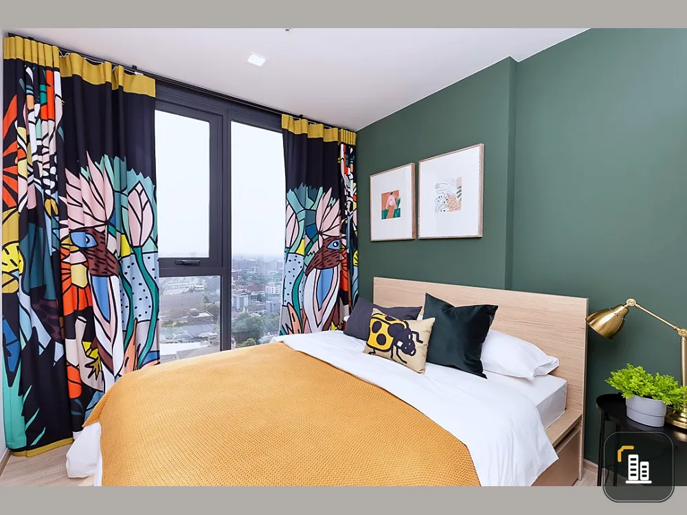 Selling The Best Rama 9, 1 bedroom, high floor, no buzz, sunshine, morning, afternoon, not hot.